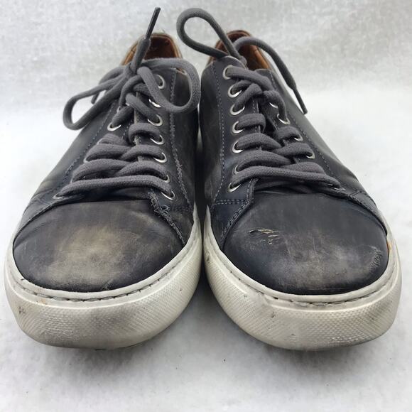 Magnanni Men's Distressed Leather Low-Top  17961 Brando Fashion Sneaker Size 8? - Picture 2 of 9